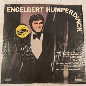 Parrot Black and White Engelbert Humperdinck Vinyl Record